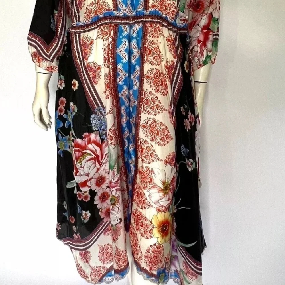 Johnny Was silk Geana Patsy dress NWT - Picture 6 of 14